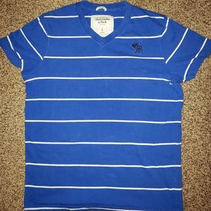 Abercrombie & Fitch ¬ blue striped shirt